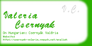 valeria csernyak business card